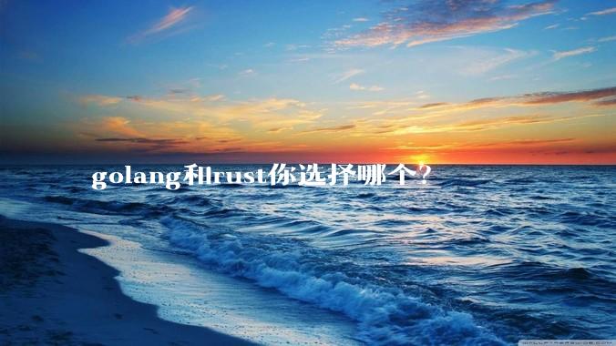 golang和rust你选择哪个？