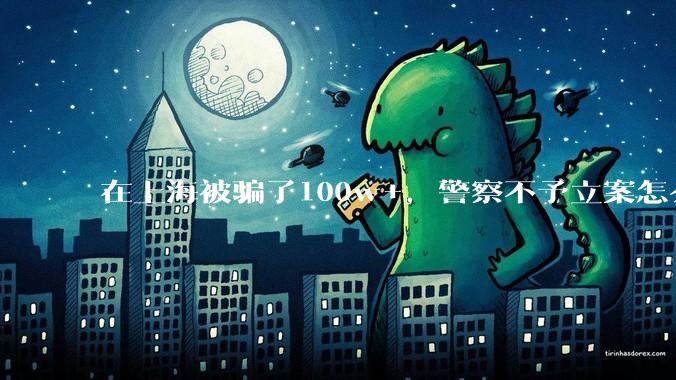 在上海被骗了100w+，警察不予立案怎么办？